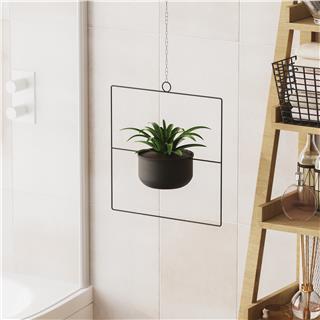 Dekoratif Metal Saksılık,Askılı Ayarlanabilir Kare Sarkıt Modern Kaktüs Çiçeklik,GED-029