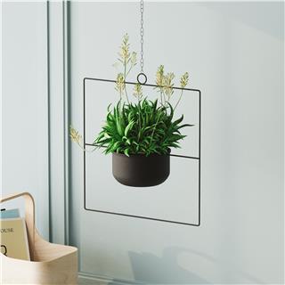 Dekoratif Metal Saksılık,Askılı Ayarlanabilir Kare Sarkıt Modern Kaktüs Çiçeklik,GED-029