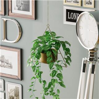 Dekoratif Metal Saksılık,Askılı Ayarlanabilir Üçgen Sarkıt Modern Kaktüs Çiçeklik,GED-030-A