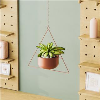Dekoratif Metal Saksılık,Askılı Ayarlanabilir Üçgen Sarkıt Modern Kaktüs Çiçeklik,GED-030-B