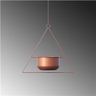 Dekoratif Metal Saksılık,Askılı Ayarlanabilir Üçgen Sarkıt Modern Kaktüs Çiçeklik,GED-030-B