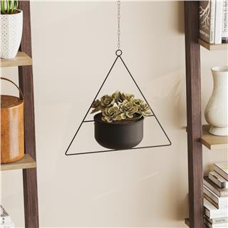 Dekoratif Metal Saksılık,Askılı Ayarlanabilir Üçgen Sarkıt Modern Kaktüs Çiçeklik,GED-030