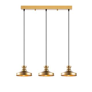Metal Sıvama 3Lü Sıralı Sarkıt Parlak Gold Gullu-182Gold-2