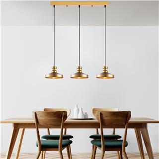 Metal Sıvama 3Lü Sıralı Sarkıt Parlak Gold Gullu-182Gold-2