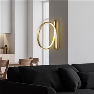 LedLi Aplik Parlak Gold Halka-13305