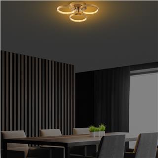 LedLi Avize Parlak Gold Halka-13311
