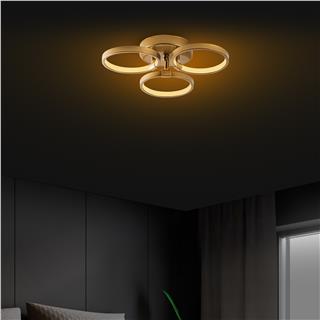 LedLi Avize Parlak Gold Halka-13311