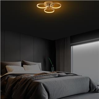 LedLi Avize Parlak Gold Halka-13311