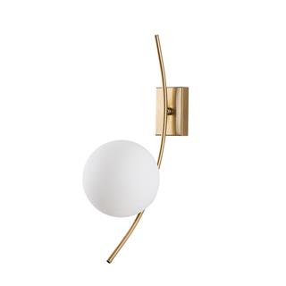 Camlı Tekli Aplik Parlak Gold Hılal-3822