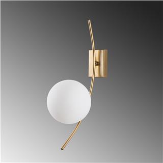 Camlı Tekli Aplik Parlak Gold Hılal-3822