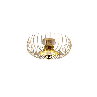 Tel Tekli Plafönyer Metal Avize Aydınlatma Parlak Gold KARSORTEL-N-641-1-S