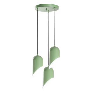 Metal Sıvama 3Lü Tepsi Sarkıt Yeşil Kesık-6176-3-Mıntgreen