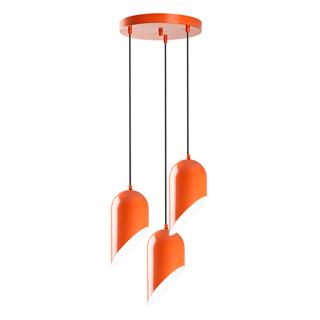 Metal Sıvama 3Lü Tepsi Sarkıt Turuncu Kesıksıvama-6176-3-Orange