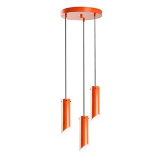 Metal Sıvama 3Lü Tepsi Sarkıt Orange Kesıkboru-6916-Orange