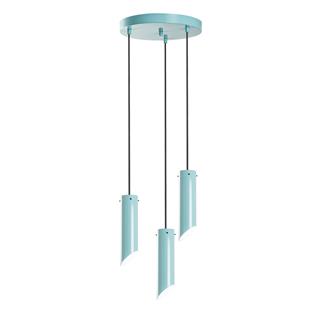 Metal Sıvama 3Lü Tepsi Sarkıt Parlak Turkuaz Kesıkboru-6916-Turquoıse