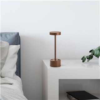 LedLi Şarjlı Masa Lambası Mat Bakır Keyf-13391