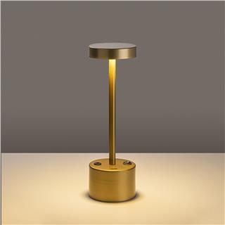 LedLi Şarjlı Masa Lambası Parlak Gold Keyf-13393