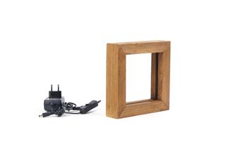 LedLi Ahşap Masa Lambası Natural Ahşap Knled-Kn10