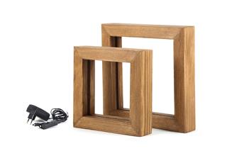 LedLi Ahşap Masa Lambası Natural Ahşap Knled-Kn11