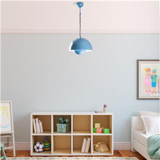 Metal Sıvama Tekli Sarkıt Mavi Kure-30-15-Nus-2676-Lıghtblue