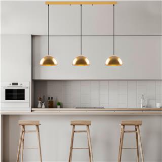 Metal Sıvama 3Lü Sarkıt Parlak Gold Kure-30-Mr-721-2