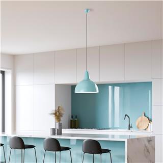 Metal Sıvama Tekli Sarkıt Parlak Turkuaz Kure-30-Nus-2451-Turquoıse