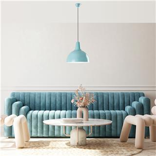 Metal Sıvama Tekli Sarkıt Parlak Turkuaz Kure-30-Nus-2451-Turquoıse