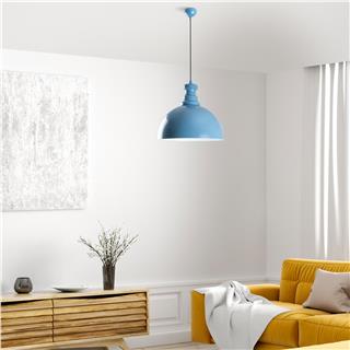 Metal Sıvama Tekli Sarkıt Mavi Kure-40-228-Lıghtblue