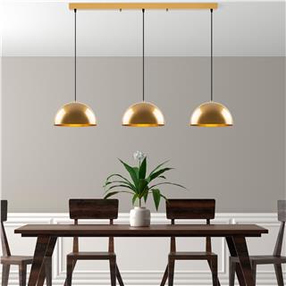 Metal Sıvama 3Lü Sıralı Sarkıt Parlak Gold Kure-40-Mr-722-2