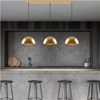 Metal Sıvama 3Lü Sıralı Sarkıt Parlak Gold Kure-40-Mr-722-2