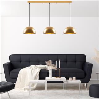 Metal Sıvama 3Lü Sıralı Sarkıt Parlak Gold Kure-40-Mr-722-2