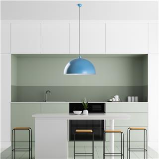 Metal Sıvama Tekli Sarkıt Mavi Kure-60-236-Lıghtblue