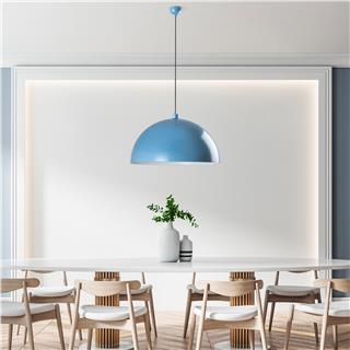 Metal Sıvama Tekli Sarkıt Mavi Kure-60-236-Lıghtblue