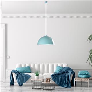 Metal Sıvama Tekli Sarkıt Parlak Turkuaz Kure-60-236-Turquoıse
