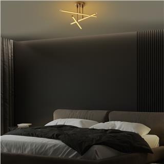 LedLi Avize Parlak Gold Ledflower-13650