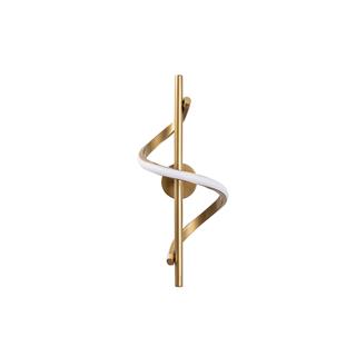 Modern Ledli Aplik Parlak Gold, Ambiyans Tekli Duvar Led Aydınlatma 3000K Sarı Işık LIKMA-13511