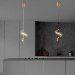 Modern Sarkıt Ledli Aplik Parlak Gold, Yatak Odası Led Aplik Aydınlatma 3000K Sarı Işık LIKMA-13519