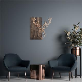 Ma-106-Copper Metal Ahşap Duvar Panoları Ma-106-B