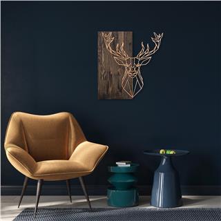 Ma-106-Copper Metal Ahşap Duvar Panoları Ma-106-B