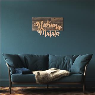 Ma-112-Copper Metal Ahşap Duvar Panoları Ma-112-B