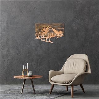 Ma-128-Copper Metal Ahşap Duvar Panoları Ma-128-B