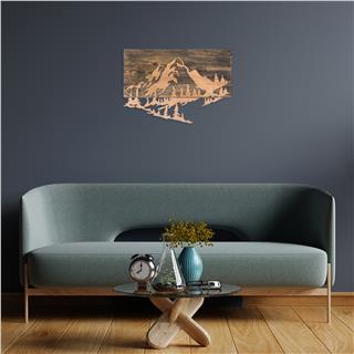 Ma-128-Copper Metal Ahşap Duvar Panoları Ma-128-B