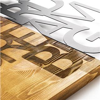 Metal Ahşap Duvar Panoları Ma-149