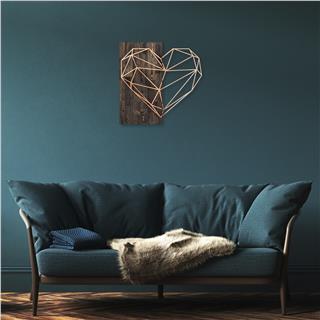 Ma-154-Copper Metal Ahşap Duvar Panoları Ma-154-B