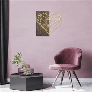 Ma-154-Gold Metal Ahşap Duvar Panoları Ma-154-A