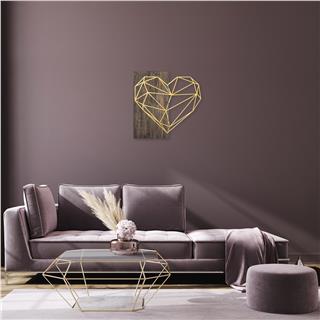 Ma-154-Gold Metal Ahşap Duvar Panoları Ma-154-A