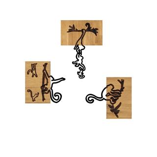 Metal Ahşap Duvar Panoları Ma-338