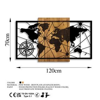 Metal Ahşap Duvar Panoları Ma-417