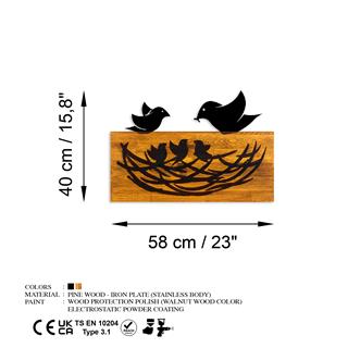 Metal Ahşap Duvar Panoları Ma-443