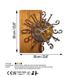 Metal Ahşap Duvar Panoları Mas-007-A